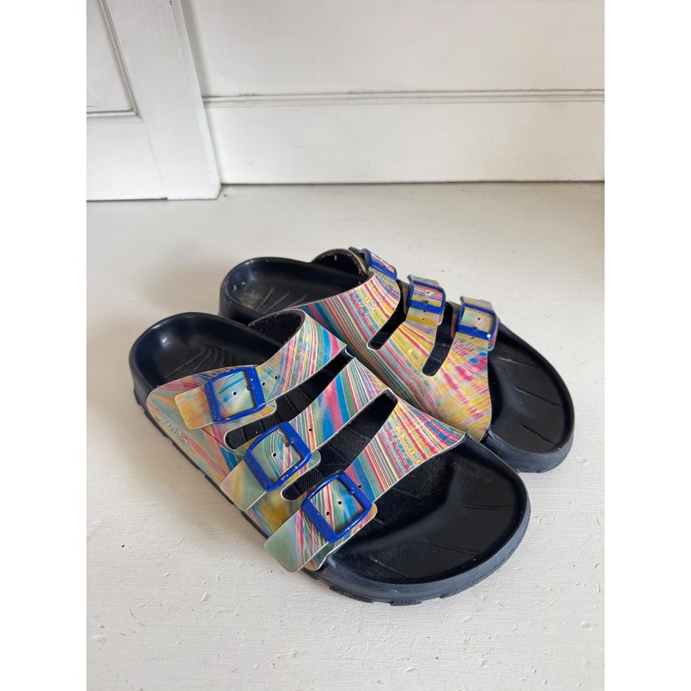 Birkenstock Birki's Sansibar tie dye slide sandals size 42 (women's US 11-11.5)